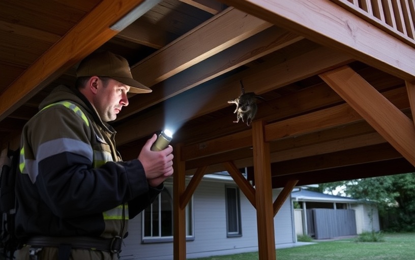 Under Deck Possum Removal in Diamond creek